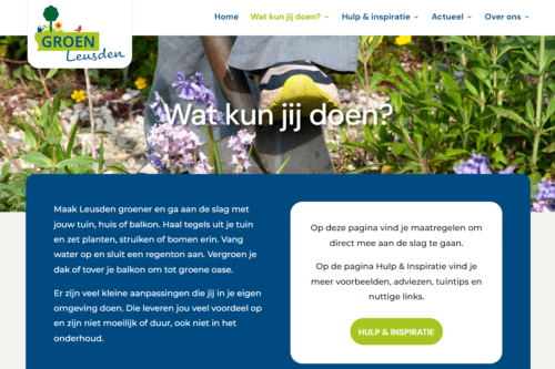 nieuwe website groenleusden