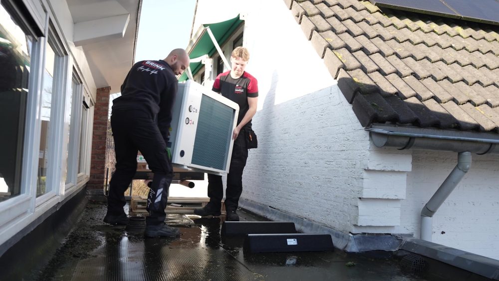 warmtepomp buitenunit plaatsen op dak DGB